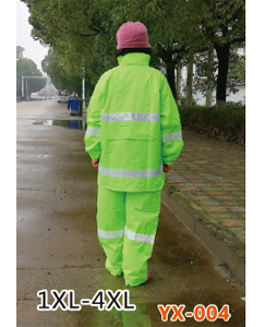 荧光绿特种套装雨衣