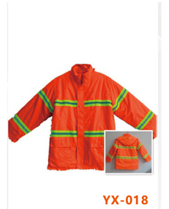 桔红双反光带棉祅