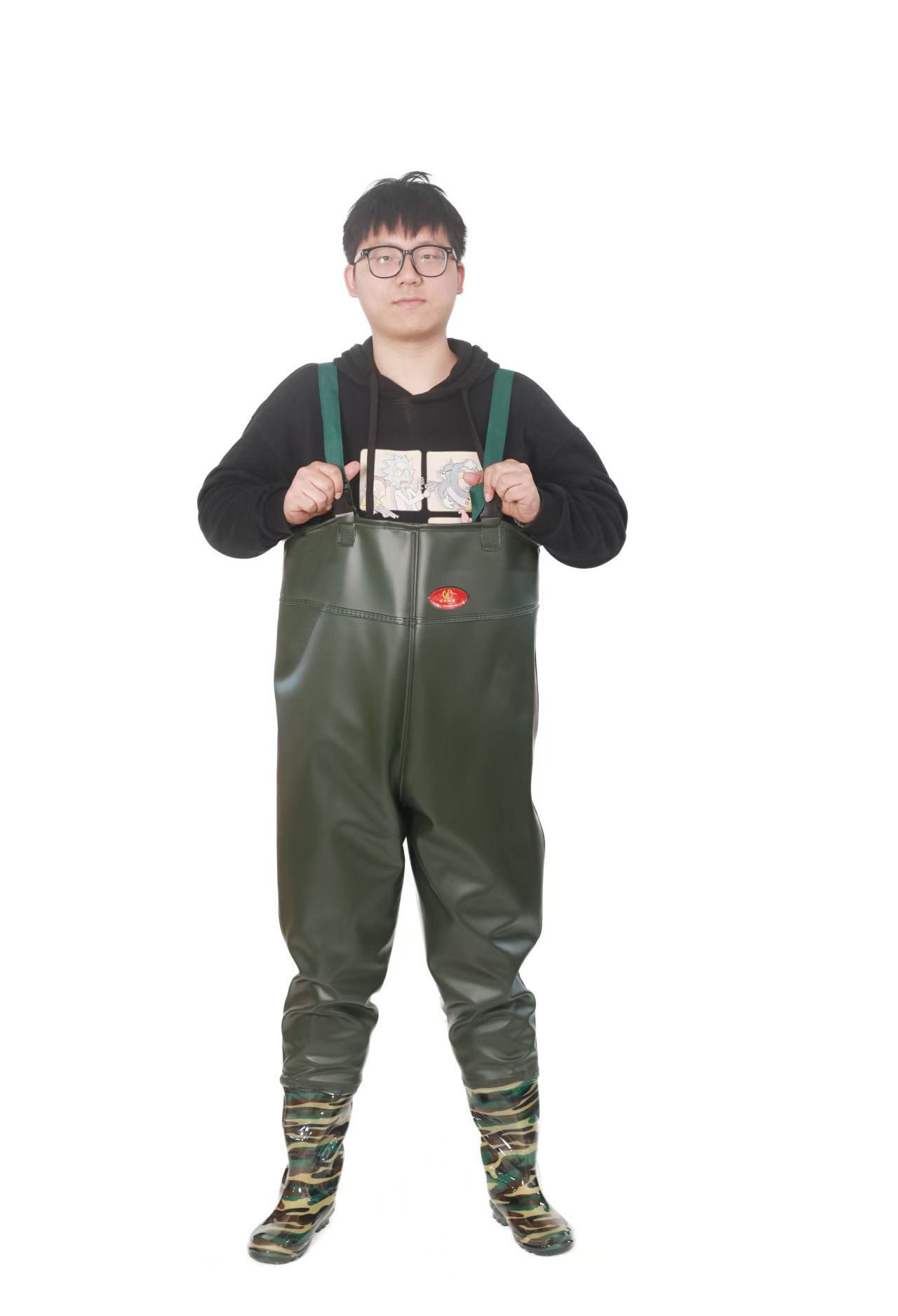 背带无缝焊接下水裤