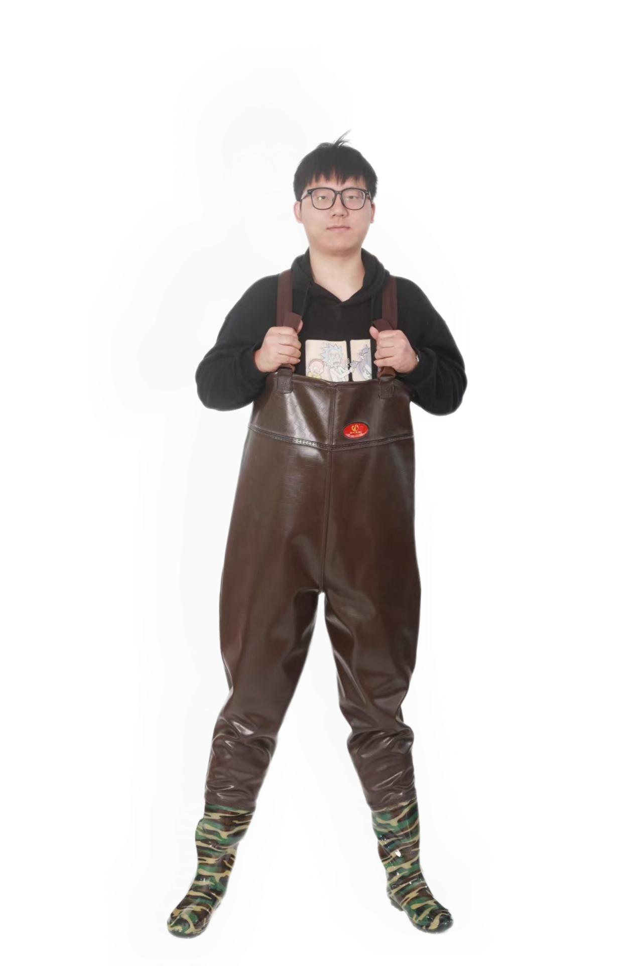 背带无缝焊接下水裤