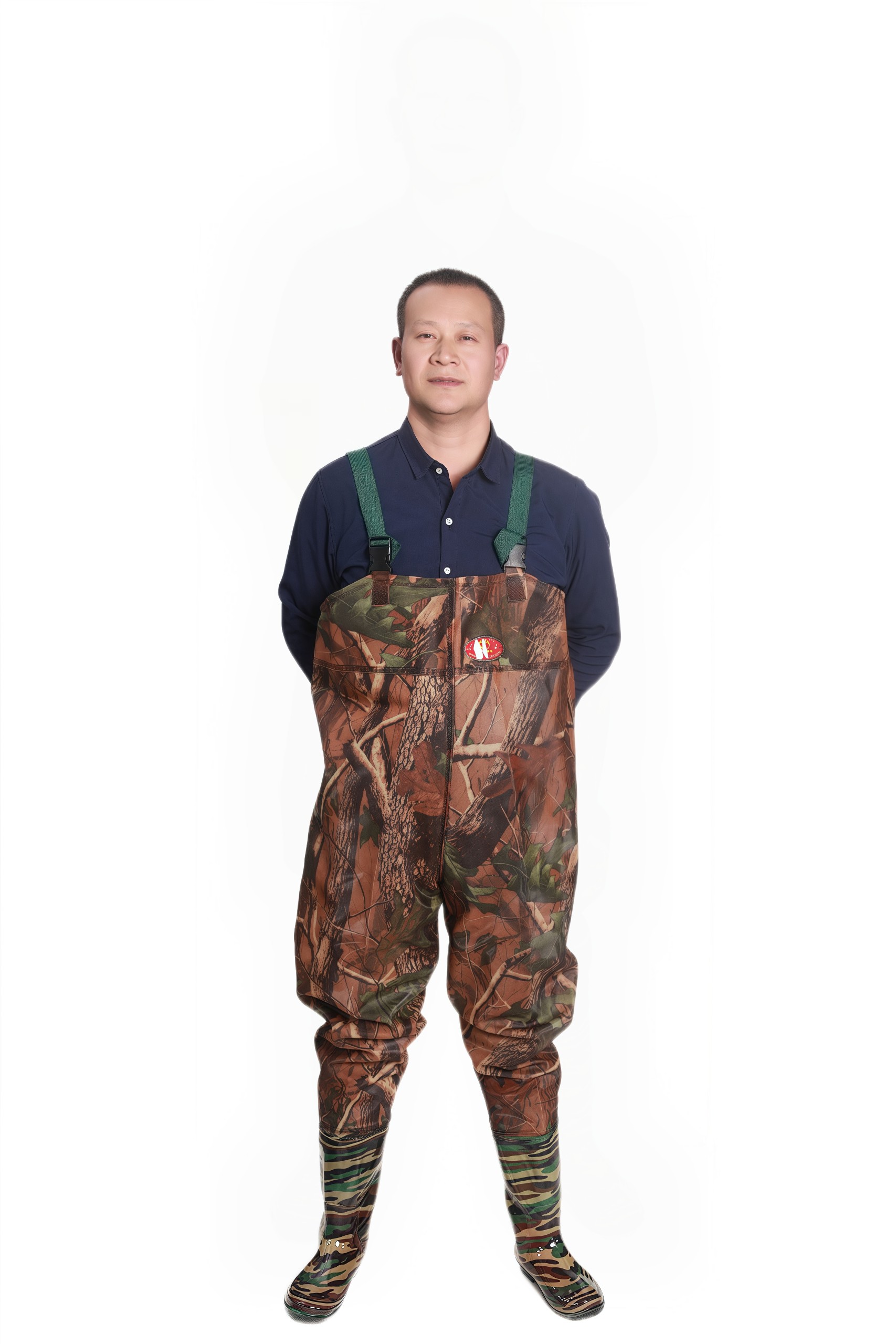 背带无缝焊接下水裤